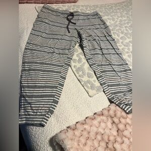 Striped Gray Pajama Pants